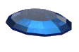 Gif animé bijoux pierre bleue